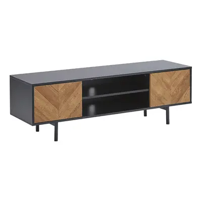 TV Stand SALINA Brown/ Black