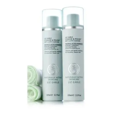 Liz Earle Cleanse & Polish Duo x 100ml plus muslin cloths