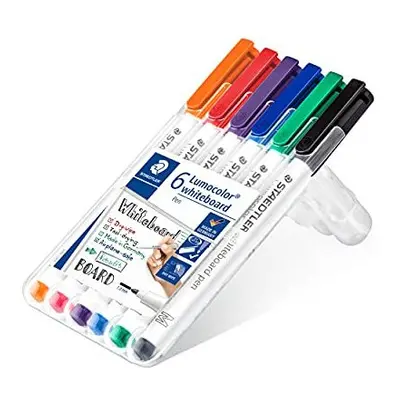 STAEDTLER WP6 Whiteboard Pens, Assorted Colour, Pack of