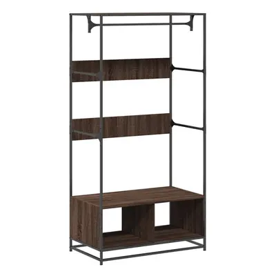 (brown oak) vidaXL Wardrobe Closet Cupboard Clothes Storage Organiser Engineered Wood