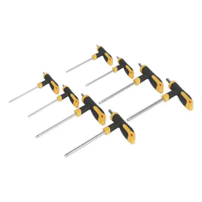 8 Piece T-Handle TRX-Star Key Set - T10 to T50 Sizes - Comfort Grip Handle