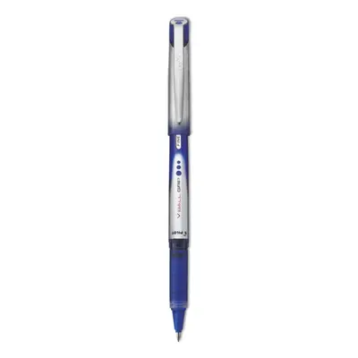 PILOT VBall Grip Liquid Ink Rolling Ball Stick Pens Fine Point Blue Ink 12-Pack (35571)