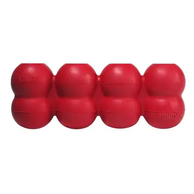 KONG Goodie Ribbon - Stuffable Natural Rubber Dog Toy - with Four Fillable Goodie Grippers for E