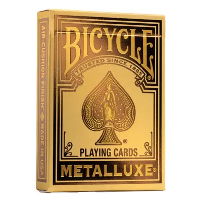 Bicycle Metalluxe Gold Playing Cards - Premium Metal Foil Finish - Pok