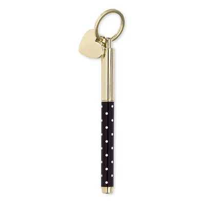 Kate Spade New York Black Metal Ink Pen Key Fob Black Ink Ballpoint K