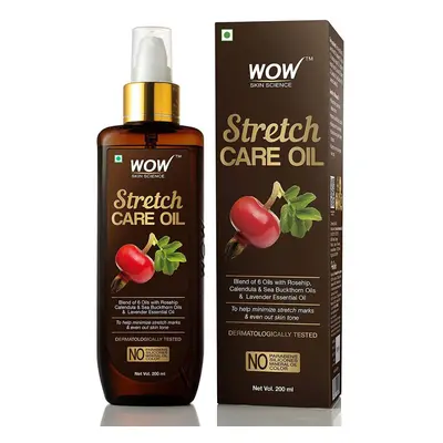 WOW Skin Science Stretch Care Oil to Minimize Stretch Marks & Even Out Skin Tone - Blend of Oils