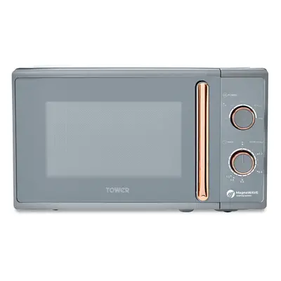 Tower Cavaletto Grey/Rose Gold 800W 20L Microwave T24038RGG