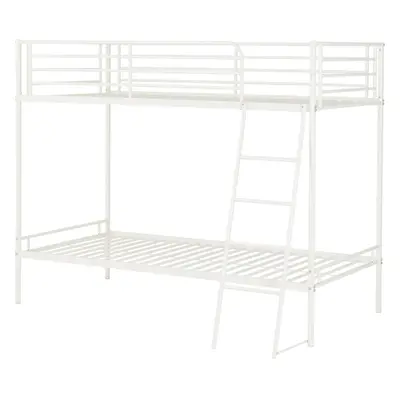 Seconique Brandon Bunk x UK 3ft Single White Metal Bunk Bed Frame