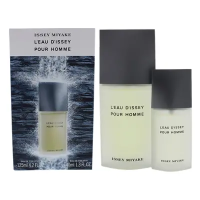 Leau Dissey Pour Homme by Issey Miyake for Men - Pc Gift Set 4.2oz EDT Spray, 1.3oz EDT Spray