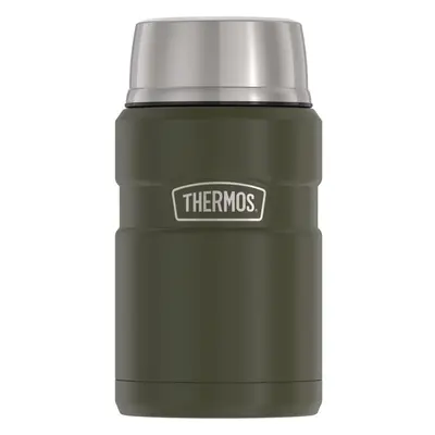 THERMOS Stainless King Vacuum-Insulated Food Jar Ounce Army Green