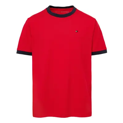 Tommy Hilfiger Boys Short Sleeve Ringer Crew Neck TShirt Ken Regal Red