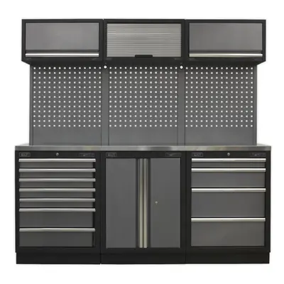 Sealey Superline PRO® Storage System with Stainless Worktop 2m APMSSTACK07SS