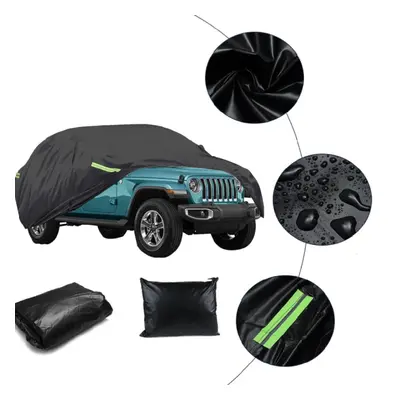 Universal Full Car Cover For Jeep Wranglers Outdoor Sun UV Snow Dust Rain Resistant