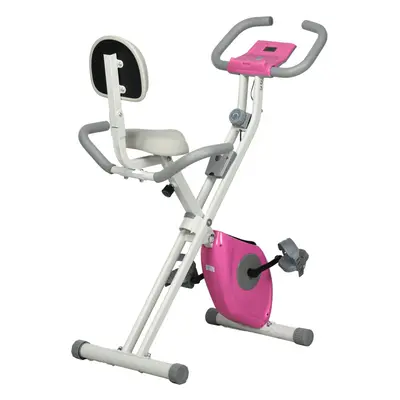 HOMCOM Folding Exercise Bike w/ Adjustable Magnetic Resistance, Seat Height