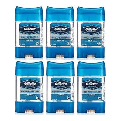 6 x Gillette Endurance Antiperspirant Clear Gel 70ml - Arctic Ice