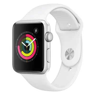 Apple Watch Series 42mm Smartwatch (GPS Only, Silver Aluminum Case, White Sport Band)