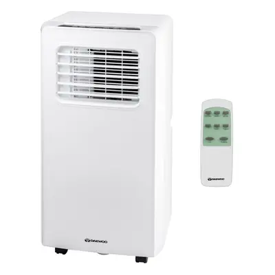 Daewoo White 3-in-1 BTU Portable AC Unit Air Conditioner Aircon with Dehumidifier Cooling Fan an