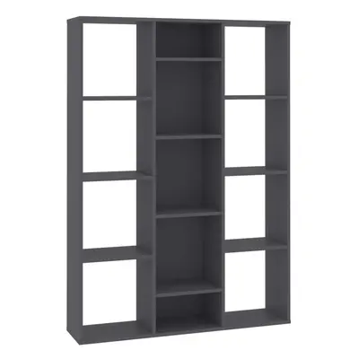 (grey) vidaXL Room Divider/Book Cabinet Privacy Screen Book Shelf Engineered Wood