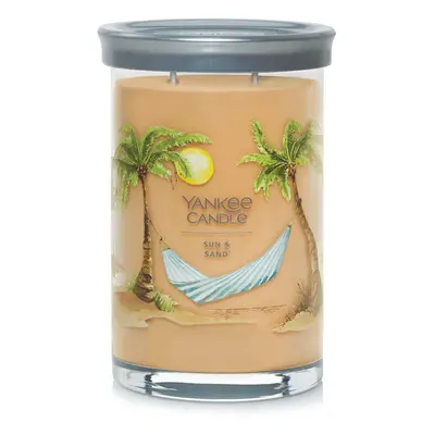 Yankee Candle Sun Sand Scented Signature 20oz Large Tumbler 2Wick Candle Over Hours of Burn Time