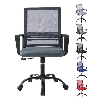 (Dark grey) Adjustable Swivel MESH Chair with Cushion&Support