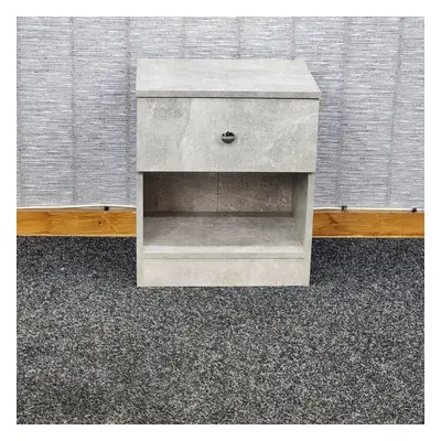 Grey Wooden Drawer Bedroom Bedside Cabinet Furniture Side Table