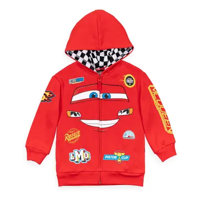 Disney Pixar Cars Lightning McQueen Little Boys Fleece Zip Up Hoodie R