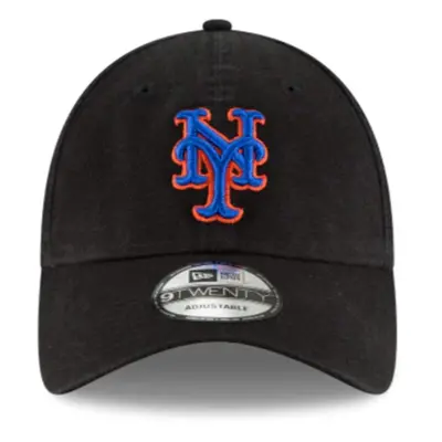 New Era New York Mets Core Classic Black 9TWENTY Adjustable Hat : OSFM