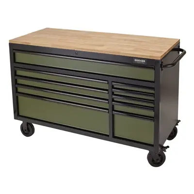 BUNKER® Workbench Roller Tool Cabinet, Drawer, 56"", Green