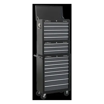 Tool Chest Combination Drawer with Ball-Bearing Slides - Black/Grey