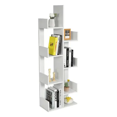 8 Tier Bookshelf Storage Display Floor Standing Bookcase