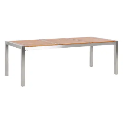 Eucalyptus Garden Dining Table x cm Light Wood GROSSETO