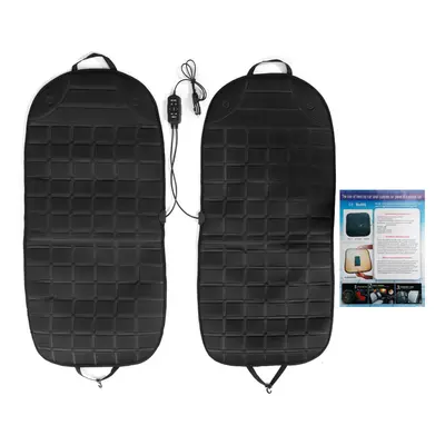 (Grid) Thickening Heated Car Seat Heater Cushion Chair Heater Heating Mat 60C Warmer Cover Pad 9