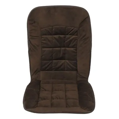 (Brown) Plush Car Front Seat Cushion Comfortable Winter Warmer Cover Pad Chair Protector Univers