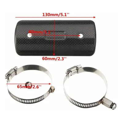 (130x60mm) 4/5/8inch Carbon Motorcycle Exhaust Muffler Pipe Heat Protective Shield Cover