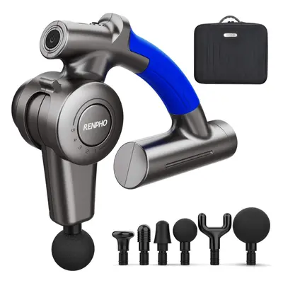 Massage Gun, RENPHO Massage Gun Deep Tissue Muscle Massager with Adjustable Arm and Massage Head