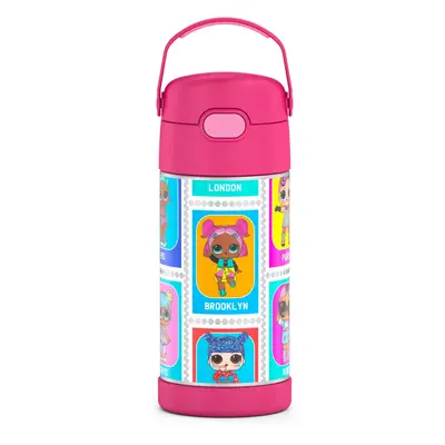 THERMOS FUNTAINER Water Bottle with Straw - Ounce L.O.L Surprise - Kids Stainless Steel Vacuum I