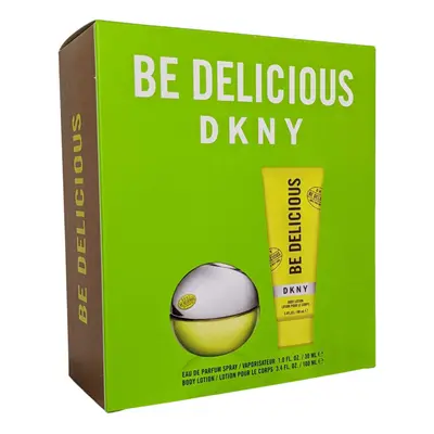 DKNY Donna Karan Be Delicious DKNY Eau de Parum Spray 30ml Body Lotion 100ml Gift Set