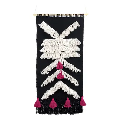 Cotton Wall Hanging Black and White PAKPATTAN