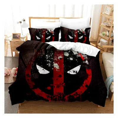 (Style 31, Single(135X200CM/2PCS)) Deadpool Bedding Single Double Duvet Cover UK