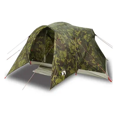 (camouflage, x x cm) vidaXL Family Tent Dome 6-Person Camping Tent Lightweight Tent Waterproof