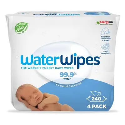 WaterWipes Plastic-Free Original Baby Wipes Count packs 99.9% Water Based Wipes Unscented Sensit