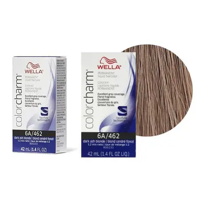 (6A/462 - pack of 2) Wella 6A Dark Ash Blonde Color Charm Permanent Liquid Haircolor