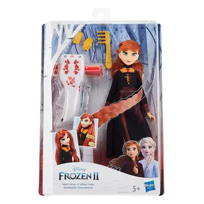 Disney Frozen Sister Styles Anna Fashion Doll With Extra-Long Red Hair, Braiding Tool and Hair C