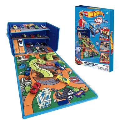 Hot Wheels Cars Case Garage Box Playmat Car Toys Storage Box