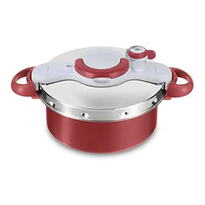 Tefal P4605134 Clipso Minut Duo Pressure Cooker, Stainless Steel, Litre