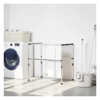 vidaXL Laundry Dryer 83x(50-55)x(40-85) cm Aluminium