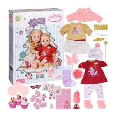 Advent Calendar - Christmas-Themed Clothing Items and Accessories for Baby Annabell 43cm Dolls -