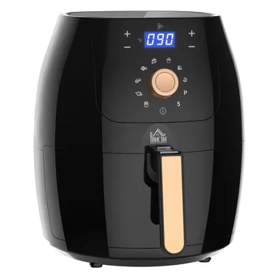 HOMCOM Air Fryer 1700W 5.5L with Digital Display Adjustable Temperature