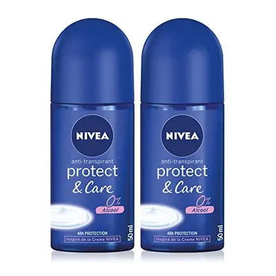 NIVEA Protect & Care Roll-On deodorant ml - Pack of