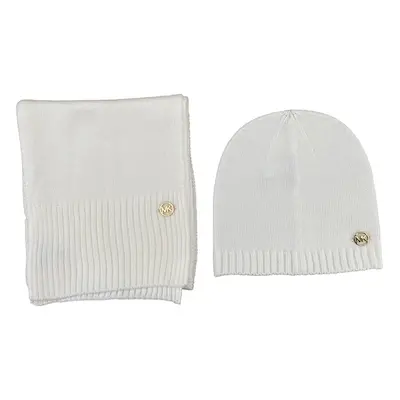 Michael Michael Kors Women`s Scarf And Hat Piece Set (White(539227C0-151)/G One Size)